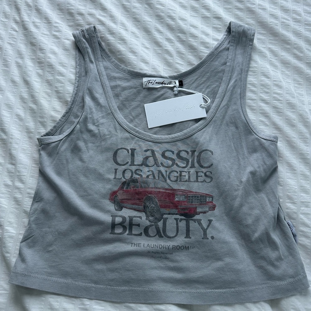 The Laundry Room gray Los Angeles Truck loose tank